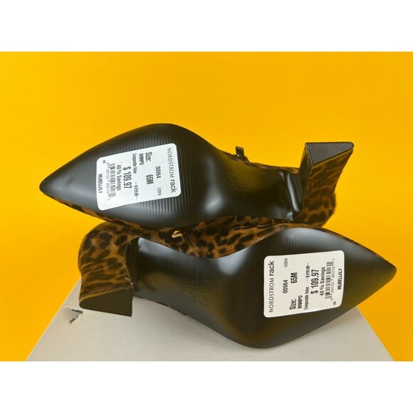 Marc Fisher LTD Mellaly Booties Ankle Boots Womens 6.5 M Brown Leopard Print NWB - Picture 6 of 10